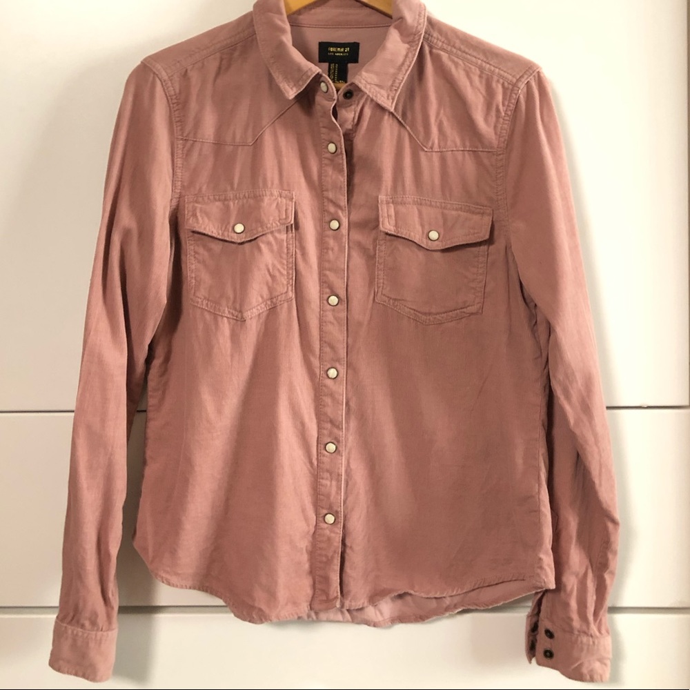 Forever 21 Los Angeles corduroy shirt